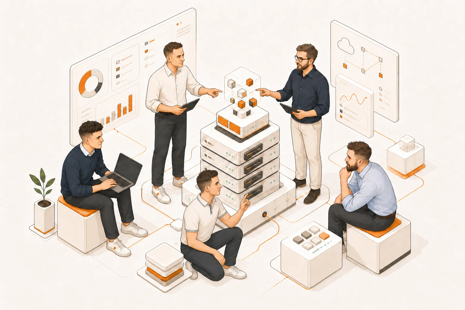 The AdminBolt team collaborating