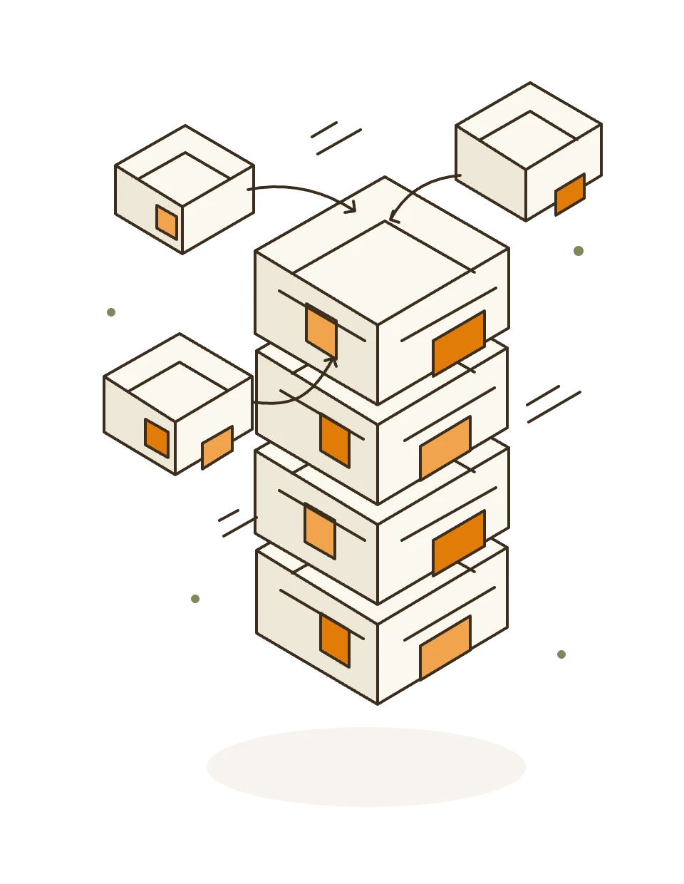 Optional modules snapping into an AdminBolt server